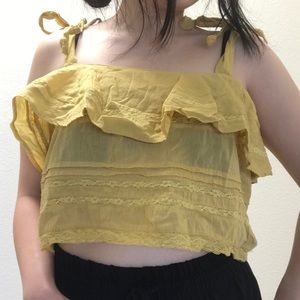 Urban Outfitters Coco Ruffle Lace Cami